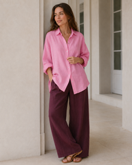 Fashion Solid Loose Casual Commuter Blouse