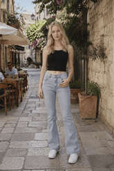 Chic High Waist Stretch Bootcut Jeans