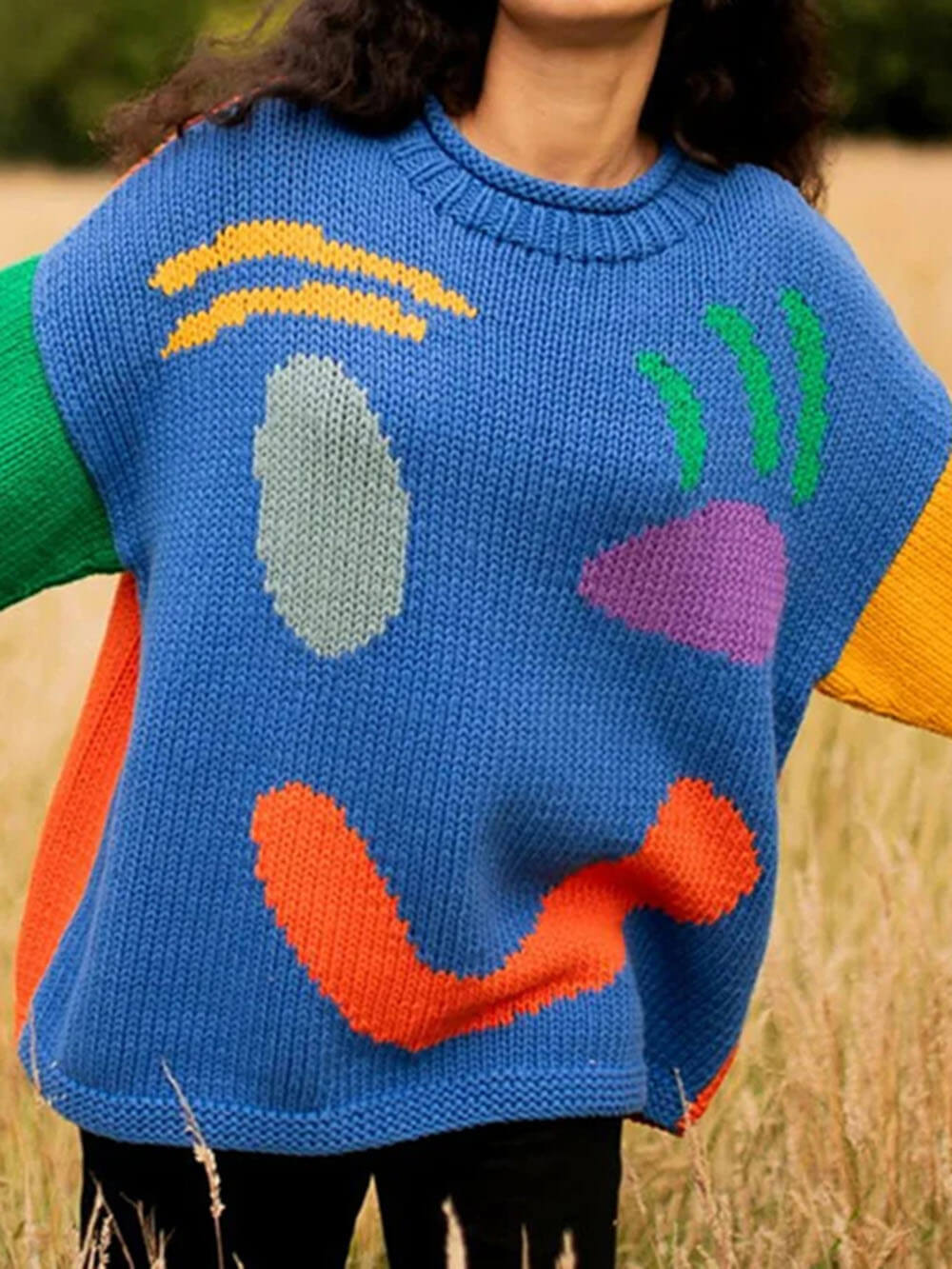 Feel Good Slogan Knit Sweater