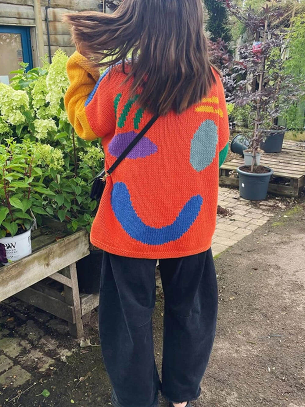 Feel Good Slogan Knit Sweater