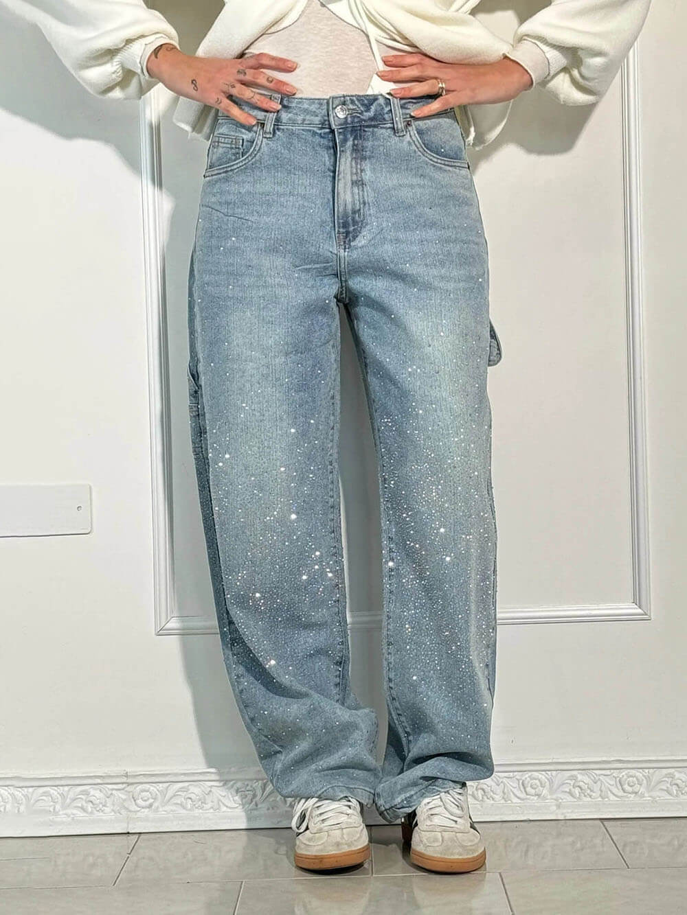 Balloon Fit Denim Jeans