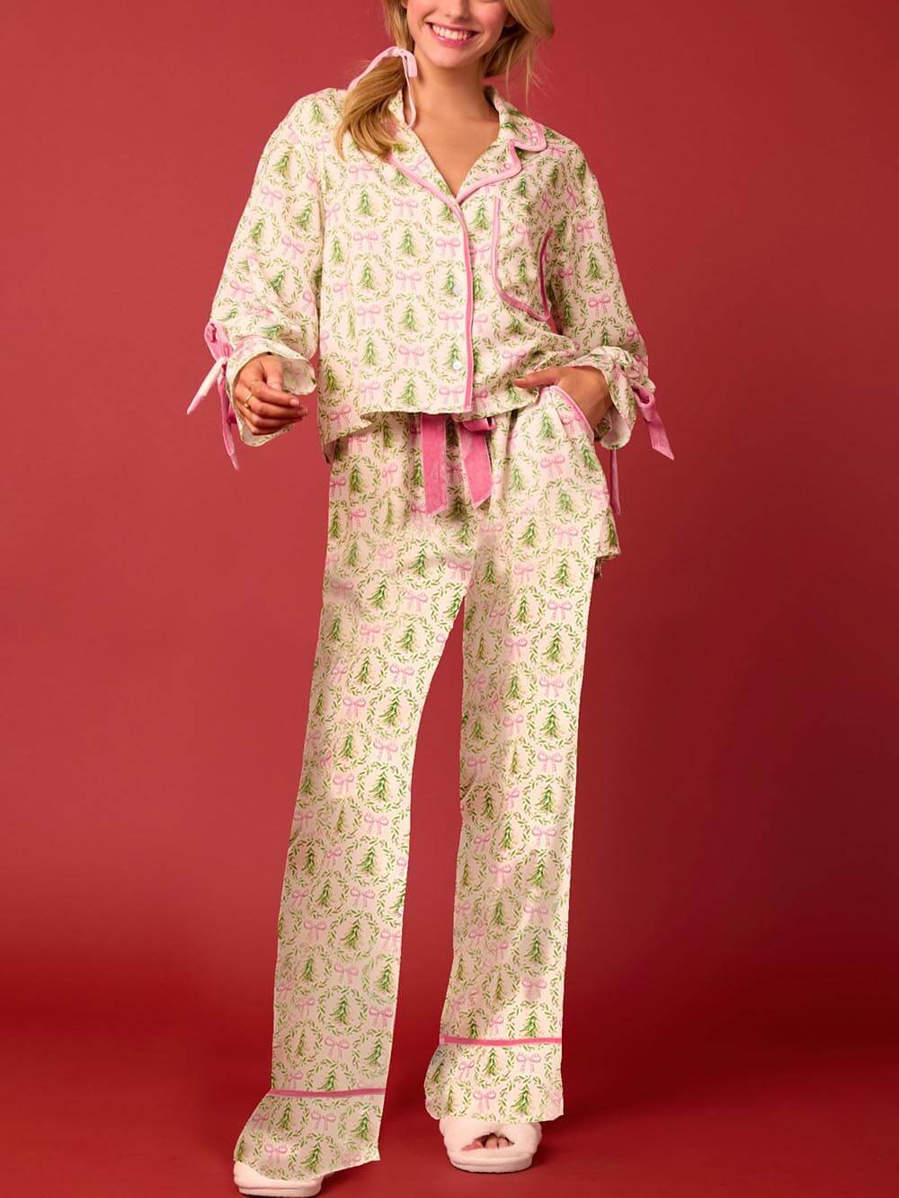 Christmas Print Loungewear Set