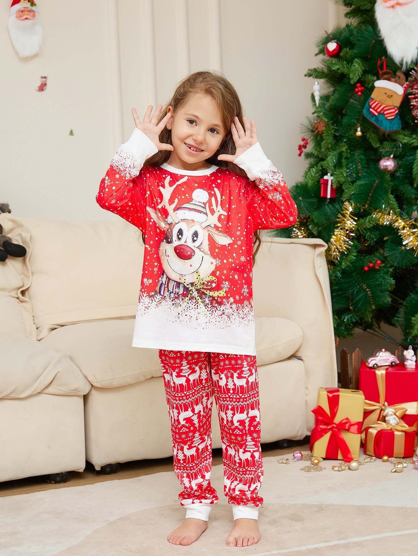 Snow Elk Family Pajamas