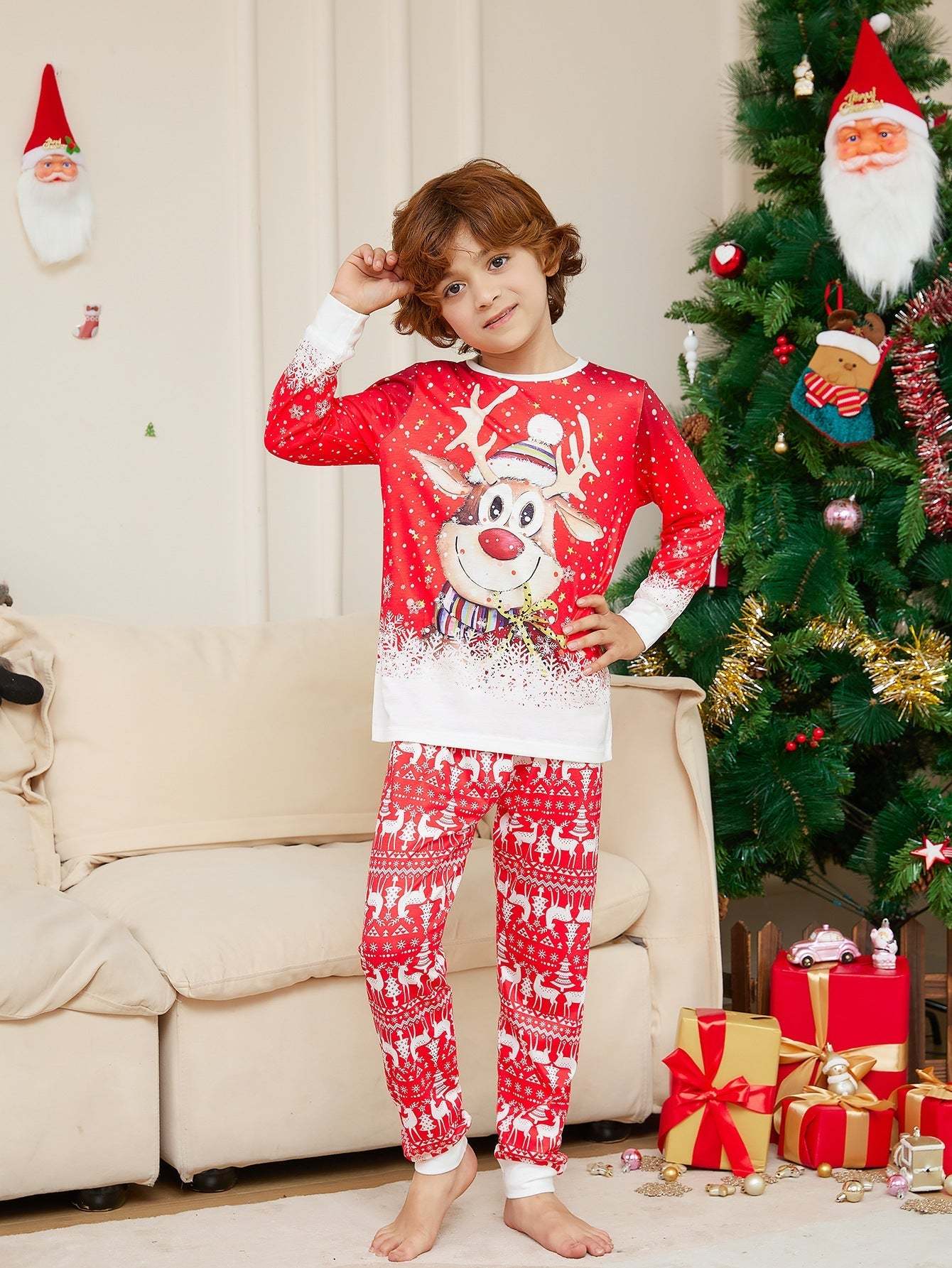 Snow Elk Family Pajamas