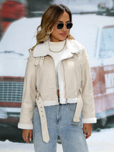 Faux Lamb Fur Leather Jacket