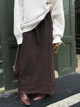 Polka Dot High Waist Maxi Skirt