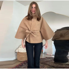 Woolen Double-Breasted Coat