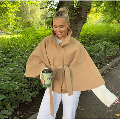 Woolen Double-Breasted Coat