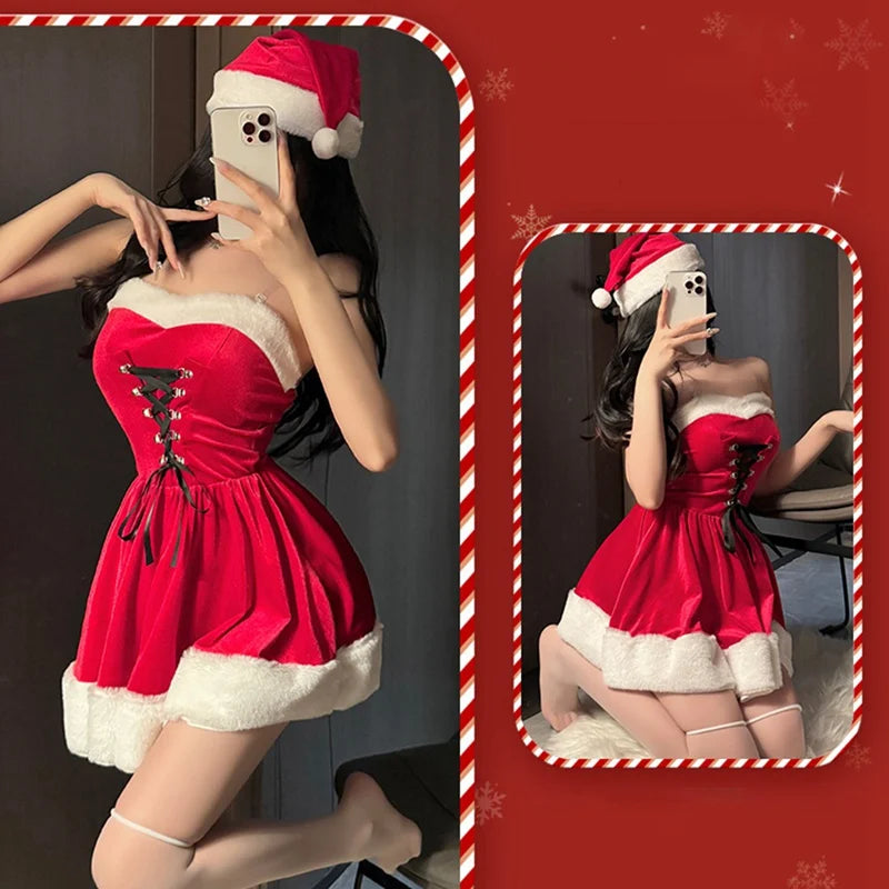 Sexy Santa Shawl Dress