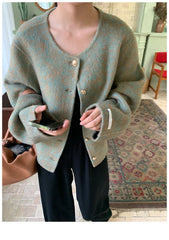 Short Woolen Round Neck Jacket
