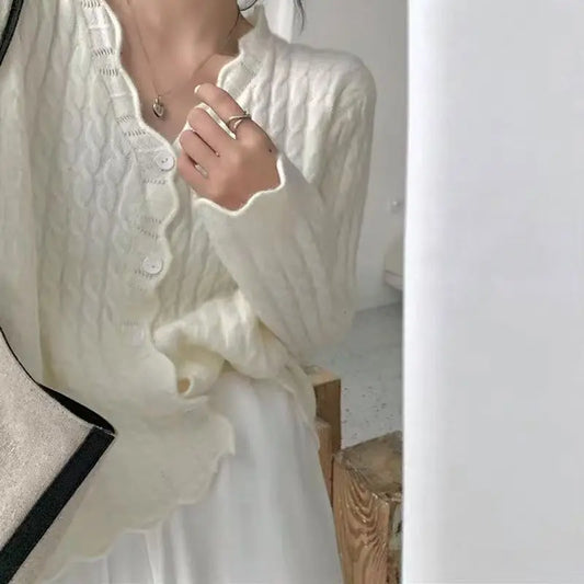 Loose Fit Knit Cardigan