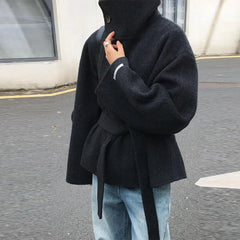 Woolen Double-Breasted Coat