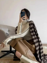 Slim Turtleneck Knit Sweater