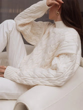 Cable Knit Turtleneck Sweater