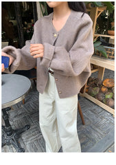 Short Woolen Round Neck Jacket