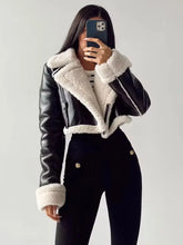 Faux Leather Short Jacket