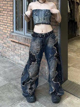 Distressed Washed Scimitar Pants