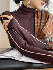 Slim Turtleneck Knit Sweater