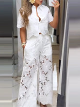 Short Sleeve Top Pants Set