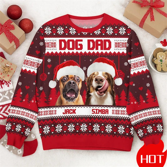 Custom Photo 3D Print Ugly Christmas Sweater