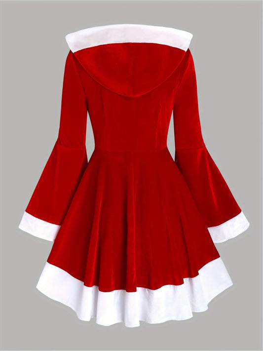 Hooded Santa Bodycon Dress