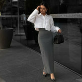 Versatile Straight Midi Skirt