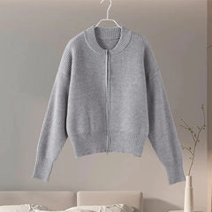 Vintage Pleated Knit Cardigan