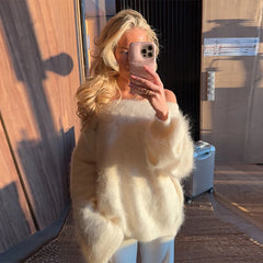 Colorblock Striped Knit Sweater