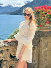 Lace Hollow-Out Mini Skirt Set