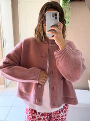 O-Neck Knit Cardigan