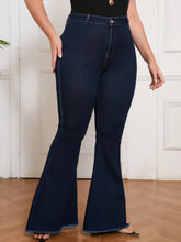High Waist Plus Bell-Bottom Jeans