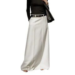 Formal Solid H-Line Skirt