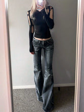 Low Waist Flare Denim Jeans