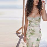 Floral Lace Spaghetti Strap Maxi Dress