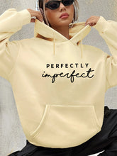 PERFECTLY Letter Suede Hoodie