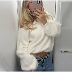 Colorblock Striped Knit Sweater