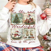 Vintage Merry Christmas Fleece Sweater