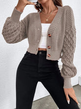Casual Long Sleeve Knit Cardigan