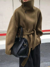 Woolen Double-Breasted Coat