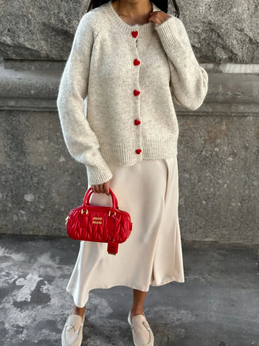 Long Sleeve Cashmere Knit Sweater