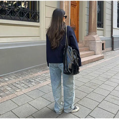 High Neck Double Button Jacket