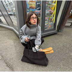 High Neck Double Button Jacket