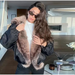 PU Leather Short Jacket