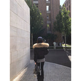 Short Puffer Jacket with Hood