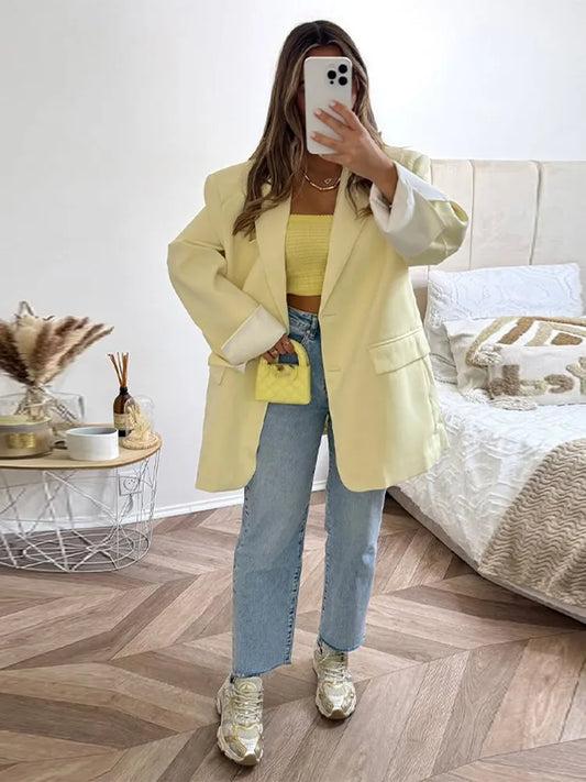 Single Breasted Blazer Coat