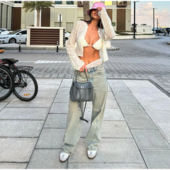 Hollow Out Knit Cardigan