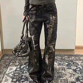 Python Print High Waist Jeans