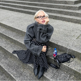 Vintage Woolen Stand Collar Coat