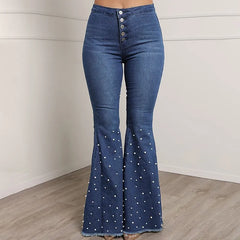 Studded Flared Jeans