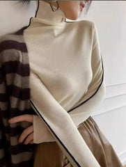 Slim Turtleneck Knit Sweater